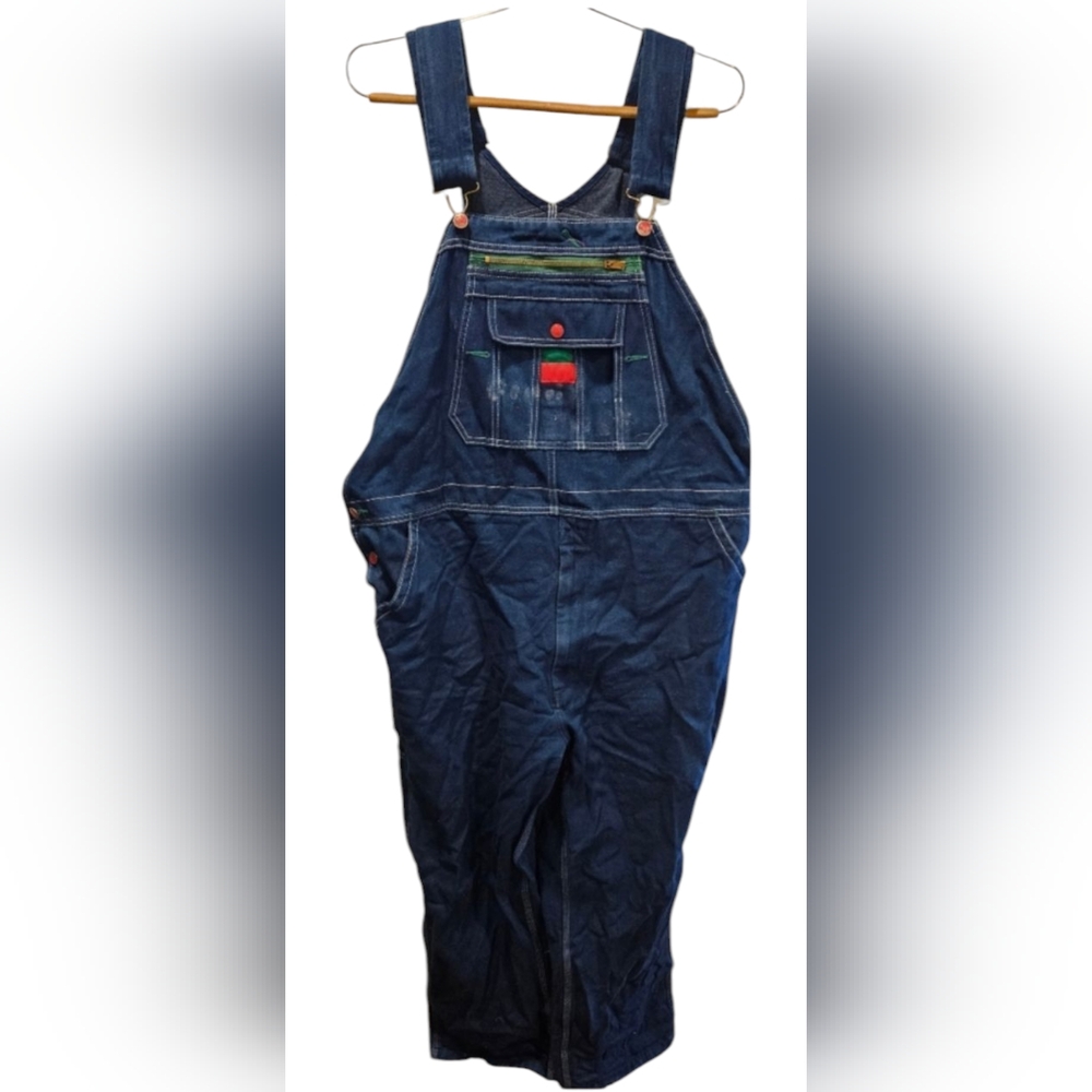 LIBERTY Denim Overalls Work, Halloween Party Costume, Clown, Farmer, Chucky- L